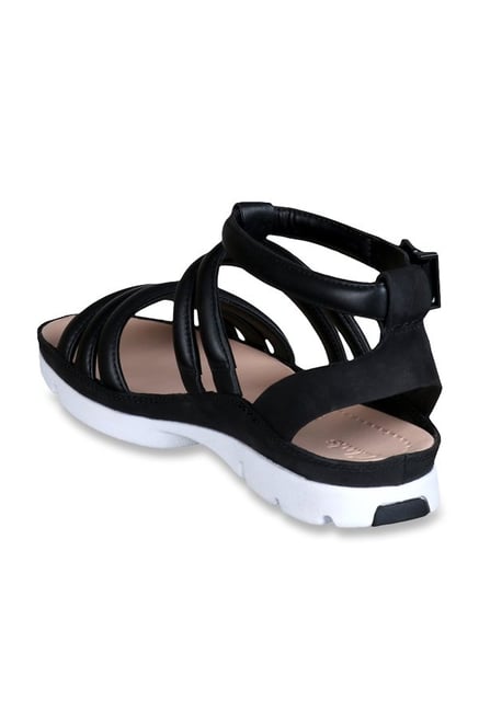 clarks black gladiator sandals