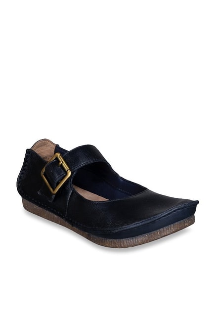 Clarks Janey June Navy Mary Jane Shoes 