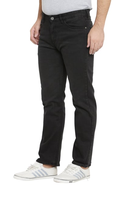 Buy John Players Black Regular Fit Jeans Online at Best Prices | Tata CLiQ