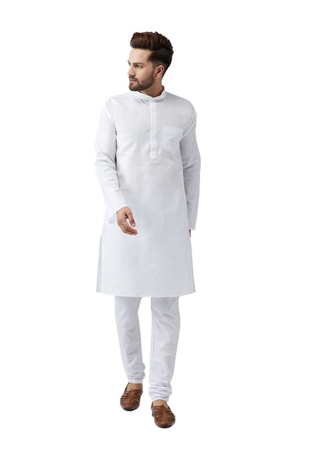 Sojanya White Regular Fit Kurta Set