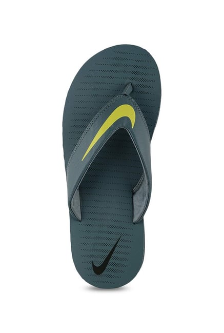 nike green flip flops