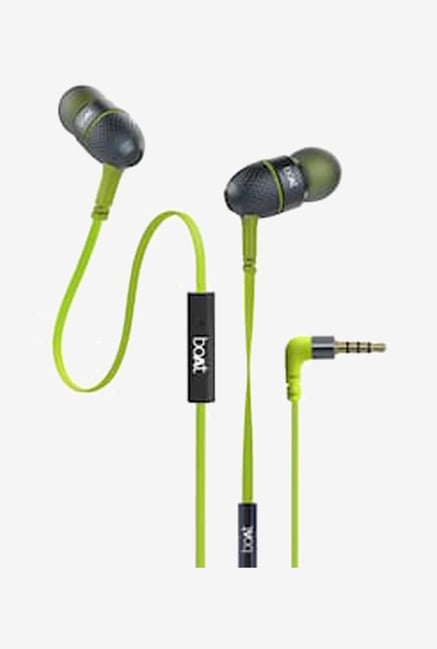 Buy Boat BassHeads 225 Earphones with Mic (Neon Lime) Online At