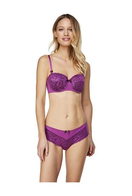 Buy Hunkemoller Willowherb Lace Theresa Brazilian Bikini Panty for Women  Online @ Tata CLiQ