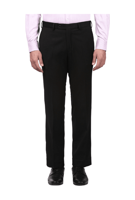 Buy Park Avenue Park Avenue Men Grey Checks Smart Fit Polyester Blend  Trousers | Park Avenue Trouser online | Grey