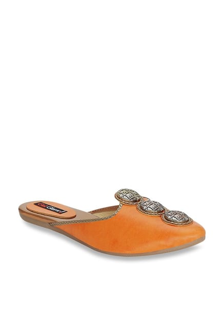 Get Glamr Noami Tan Mule Shoes