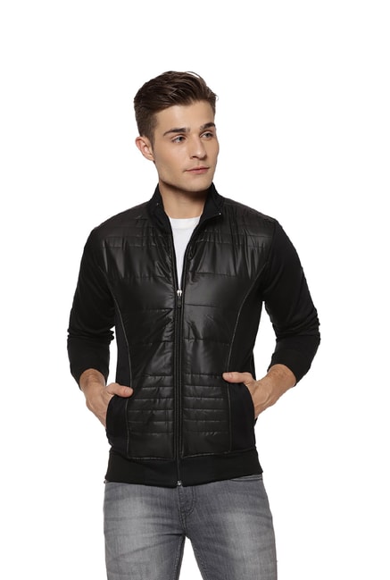 Buy Campus Sutra Black Solid Jacket for Men's Online @TataCliq