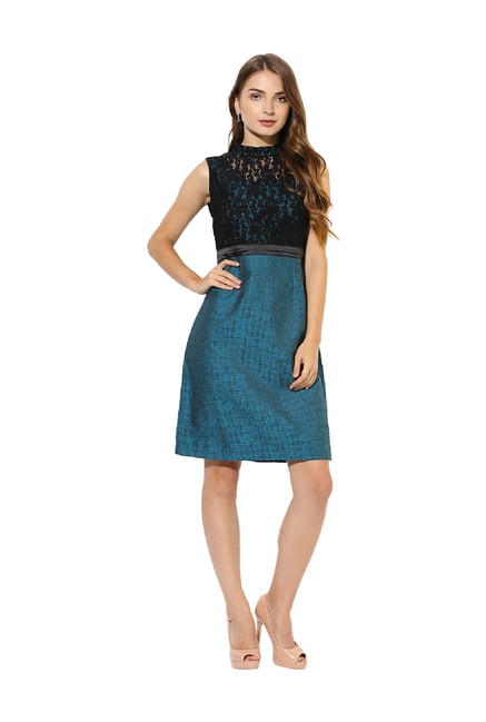 Teal Knee Length Dresses