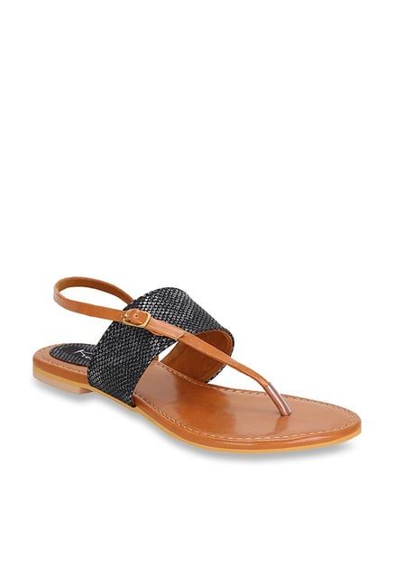 black and tan sandals