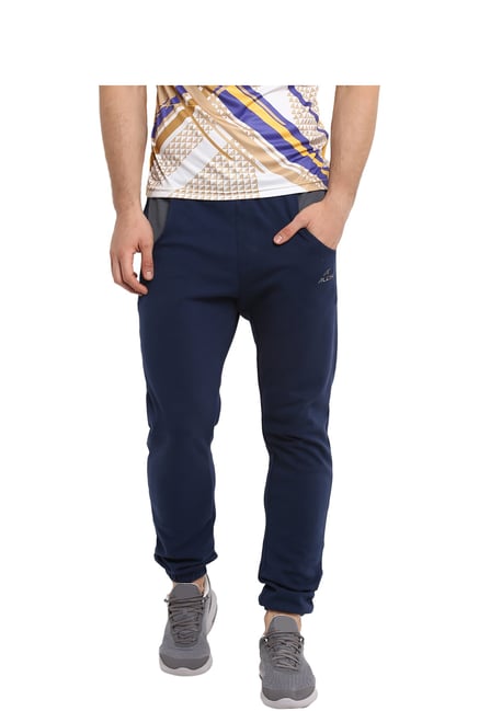 Alcis Navy Cotton Polyblend Track Pants