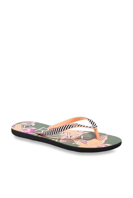 roxy white flip flops