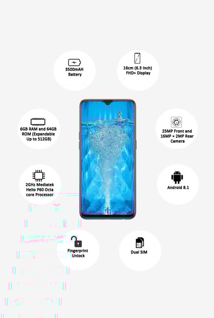 Buy OPPO F9 Pro 64 GB (Sunrise Red) 6 GB RAM, Dual SIM 4G Online At