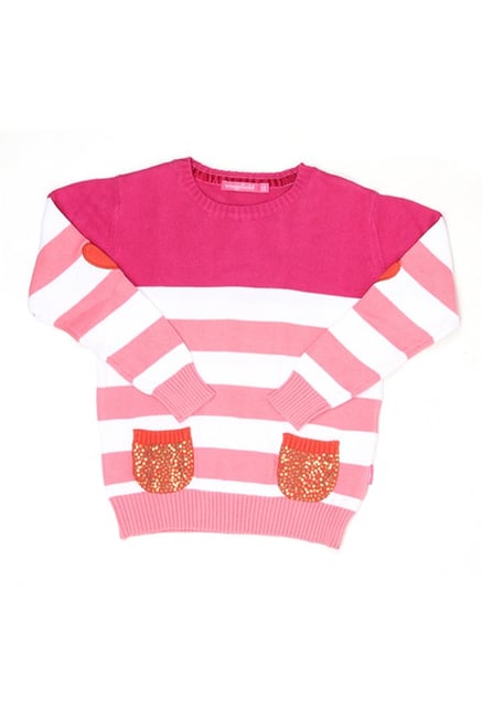 Wingsfield Kids Pink Striped Sweater