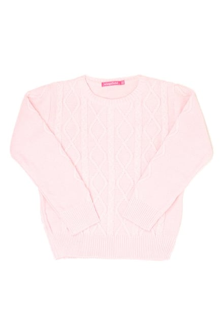 Wingsfield Kids Pink Solid Sweater