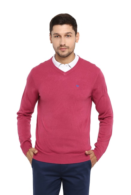 Red Tape Pink Full Sleeves Sweater