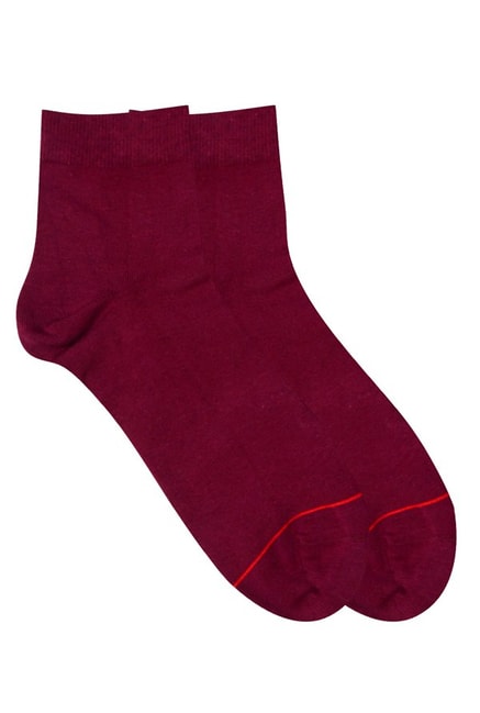 Buy Soxytoes Maroon Textured Socks for Men Online @ Tata CLiQ