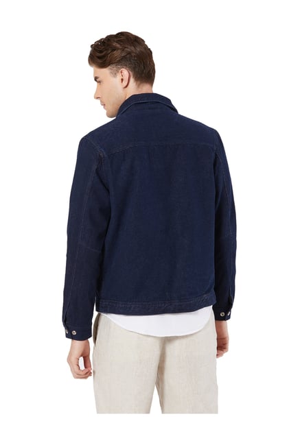 Buy Merlot Navy Full Sleeves Denim Jacket for Men Online @ Tata CLiQ