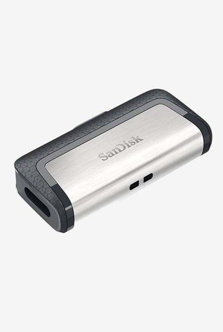 SanDisk Ultra SDDDC2-256G-G46 256 GB Dual Drive USB Type C Reversible Connector, OTG (Black/Silver)