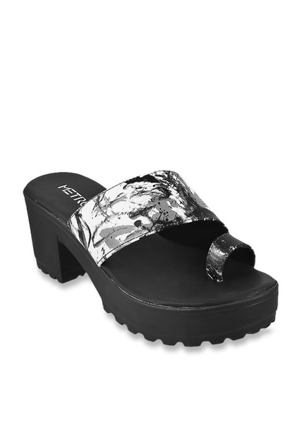 white toe ring sandals