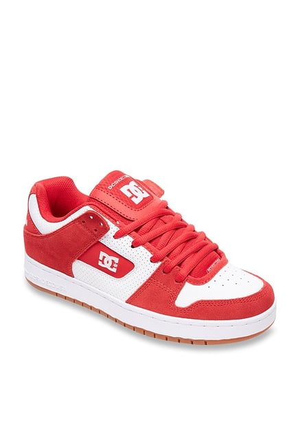 dc red sneakers