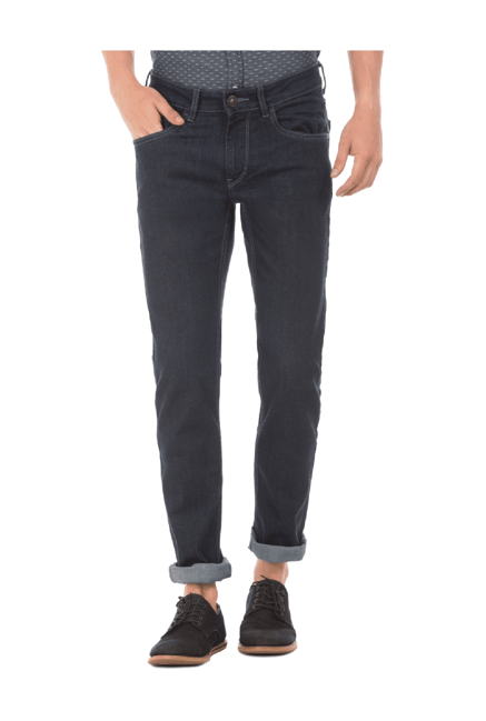 Flying Machine Dark Blue Skinny Fit Low Rise Jeans