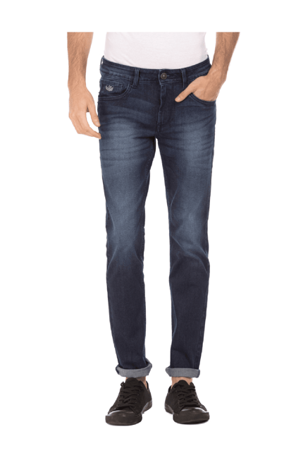 Flying Machine Blue Skinny Fit Low Rise Jeans