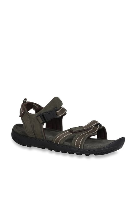 Woodland Men's Olive Floater Sandals