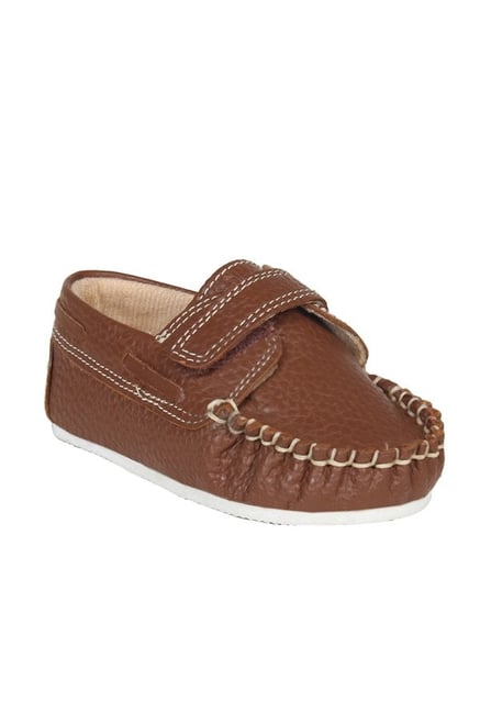 Beanz Kids Aaron Brown Leather Loafers