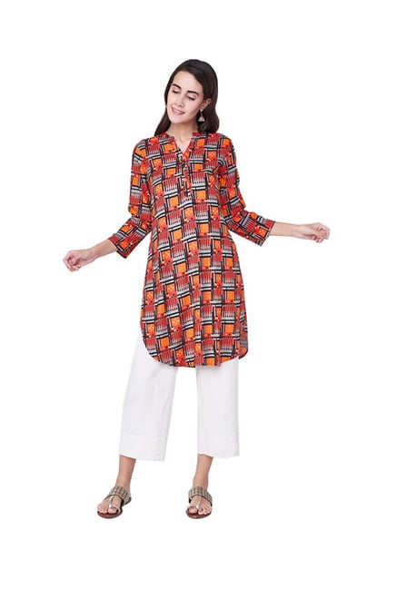 Global Desi Pink Printed Tunic