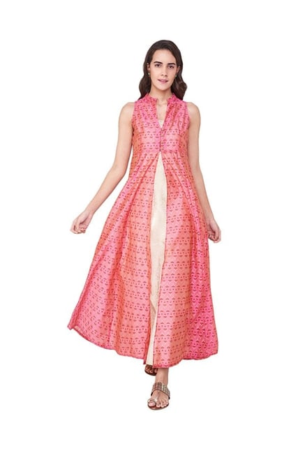 Global Desi Pink Printed Coordinates