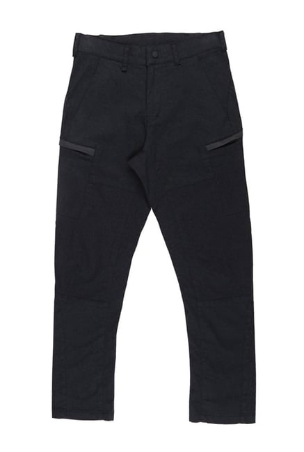 Gini & Jony Black Solid Trousers