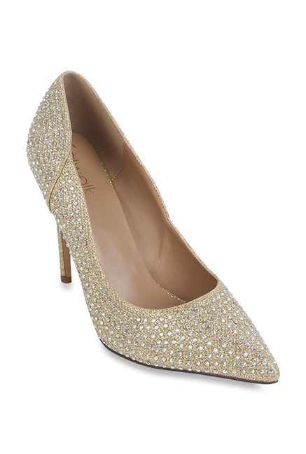 Catwalk Golden Stiletto Pumps from Catwalk at best prices on Tata CLiQ