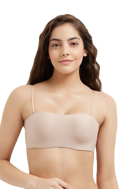 Wacoal Basic Mold Padded Wired Half Cup Strapless T-Shirt  Bra - Beige Price in India