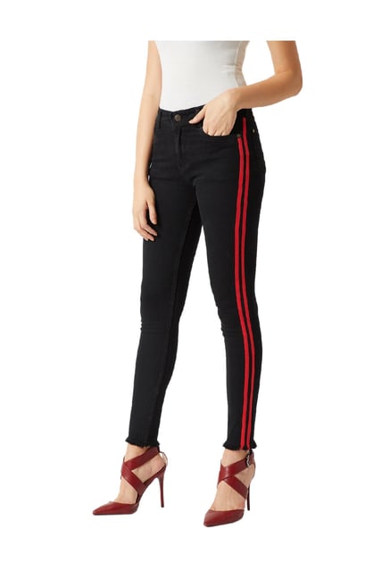 Miss Chase Black Slim Fit High Rise Jeans