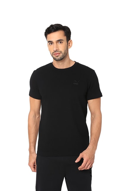 Buy Puma One8 Black Round Neck T-Shirt 