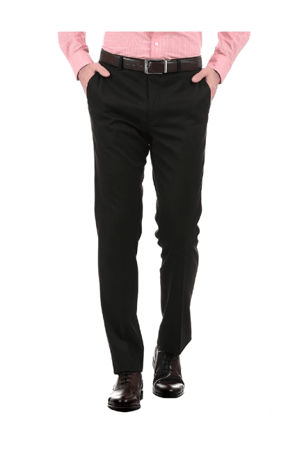 Buy Arrow Men Navy Mid Rise Solid Formal Trousers  NNNOWcom