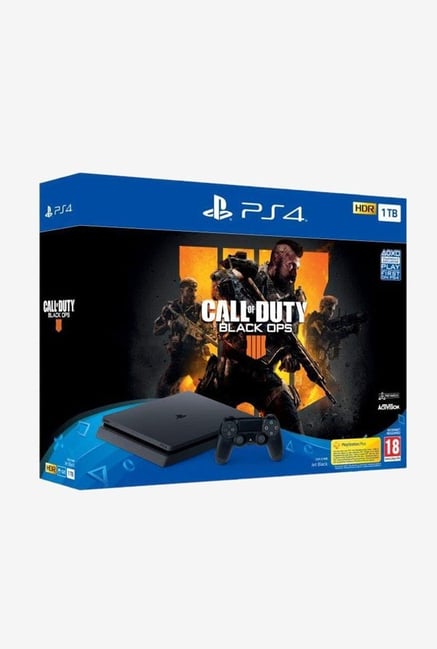 Sony Ps4 Slim 1tb Console With Call Of Duty Black Ops Black From Sony At Best Prices On Tata Cliq