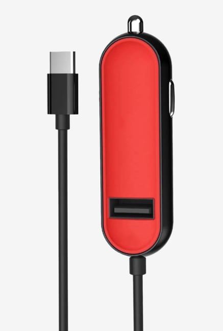 Portronics CarPower 2C POR 856 5.4A Car Charger (Red)