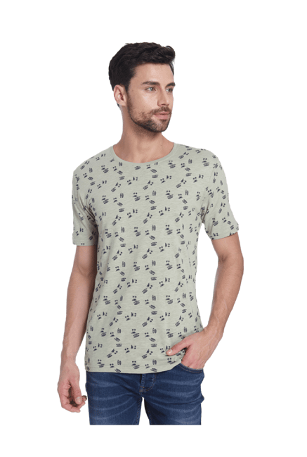 Only Sons Green Slim Fit Cotton T-Shirt