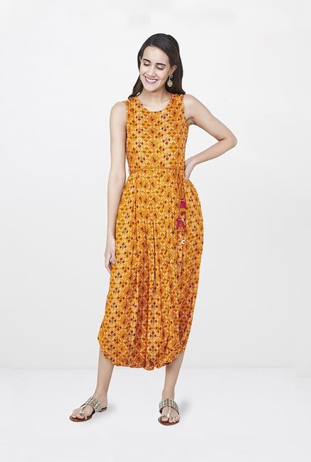 global desi yellow jumpsuit