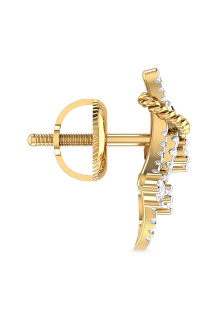 diamond earrings pc jeweller