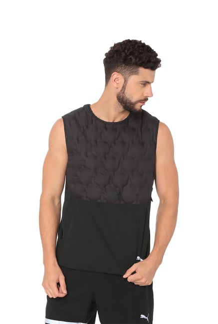Buy Puma Black Sleeveless Jacket for Men's Online Tata CLiQ