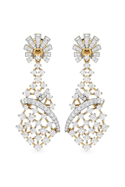 PC Jeweller Jutka 18 kt Gold & Diamond Earrings