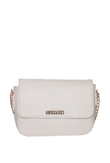 caprese white sling bag