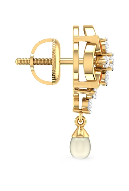 gold earrings pc jeweller
