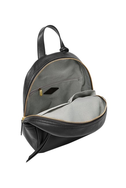 Buy Fossil Megan Black Solid Leather Backpack For Women At Buy Fossil Megan Black Solid Leather Backpack For Women At