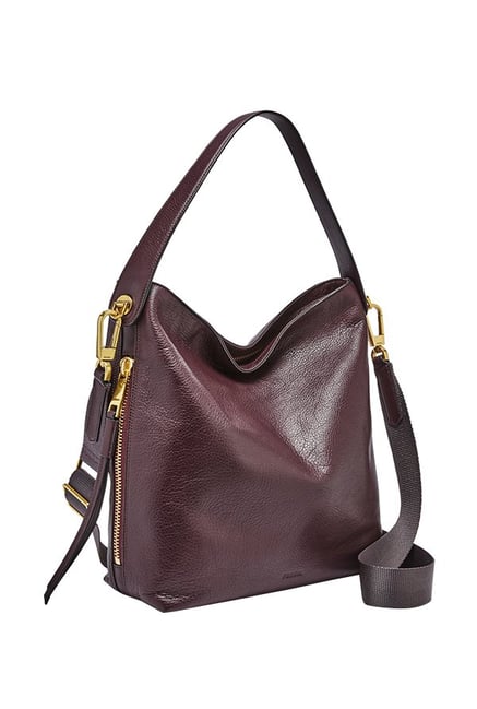 Buy Fossil Jolie Black Solid Medium Hobo Handbag Online At Best Price @  Tata CLiQ
