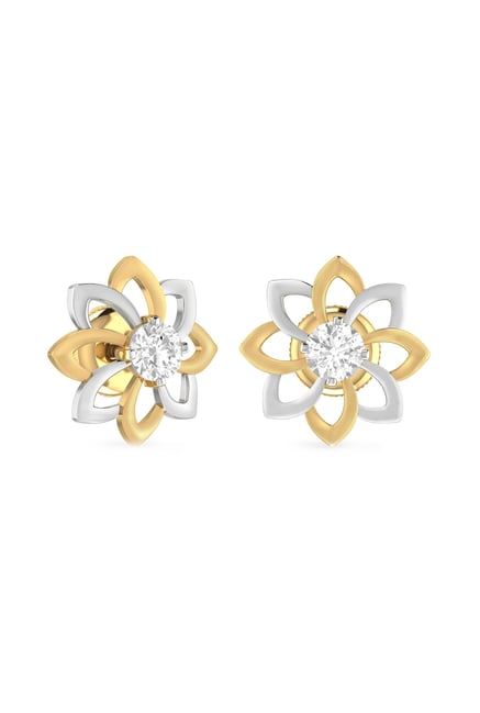 diamond earrings pc jeweller