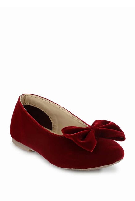 maroon ballerina shoes