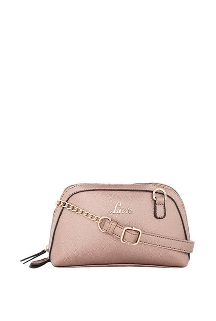 Lavie Onora Rose Gold Solid Sling Bag