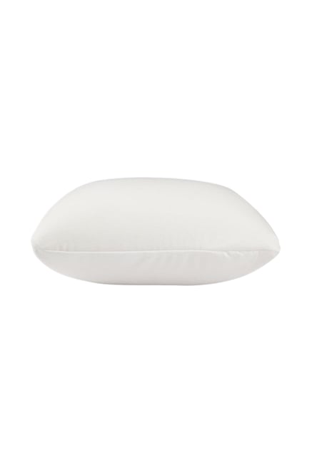 The White Willow White Solid Memory Foam Cushion - Set of 1